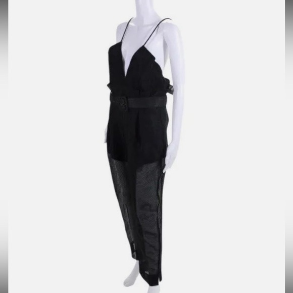 Alice McCall Justify My Love Jumpsuit Black Striped Organda up Size US 6 - Picture 6 of 13
